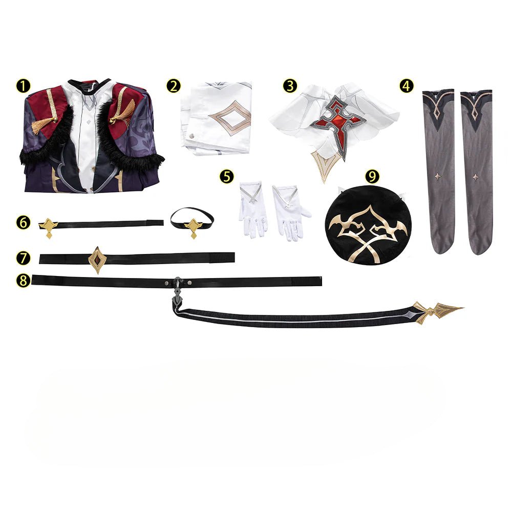 Fantasia de Lisa de Genshin Impact Cosplay para Homens - Estrela Cosplay