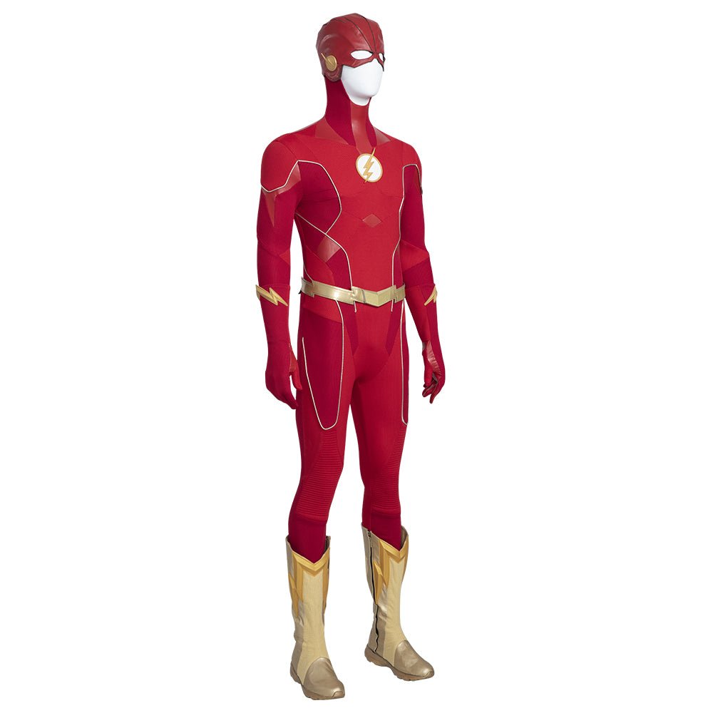 Traje de Cosplay Barry Allen The Flash Temporada 6 - Fantasia de Herói para Homens - Estrela Cosplay