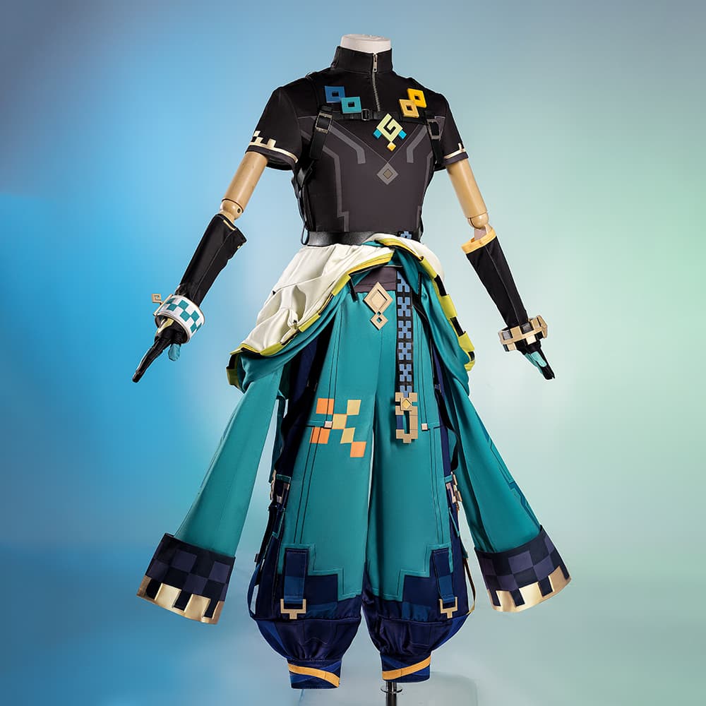 Fantasia Cosplay Genshin Impact Kinich - Alta Qualidade - Estrela Cosplay