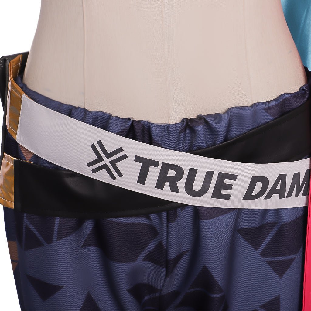 Fantasia de Senna para Mulheres - Crop Top com Capa | Traje de Cosplay da Liga das Lendas - Estrela Cosplay