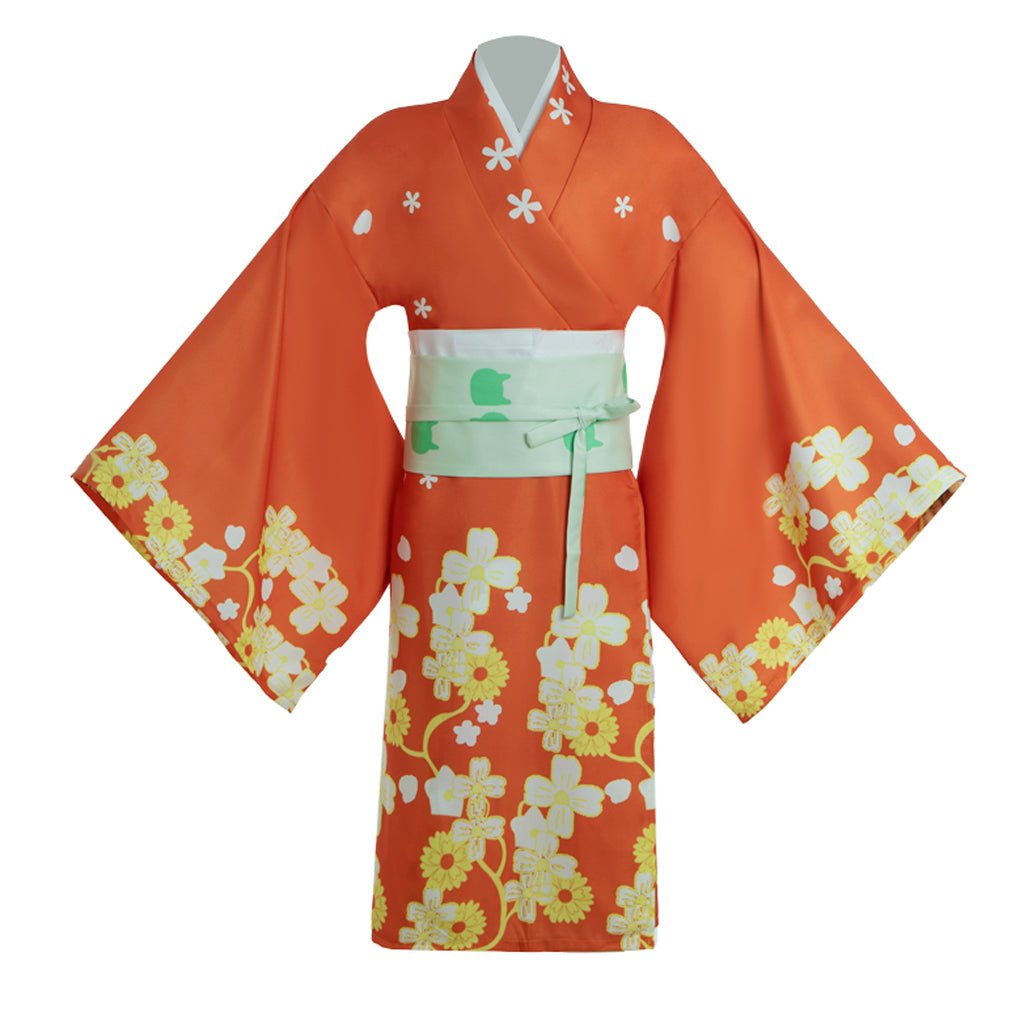 Fantasia de Cosplay Hiyoko Saionji Kimono Japonês para Mulher - Danganronpa - Estrela Cosplay