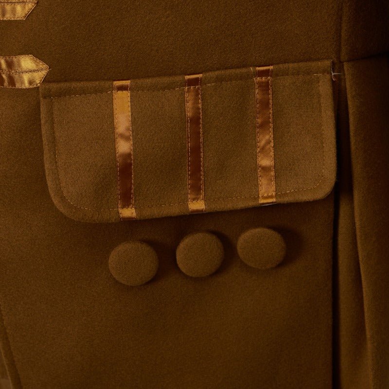 Novo Casaco Frock Século 18 Marrom - Estilo Colonial Militar Traje Cosplay Edwardiano - Estrela Cosplay