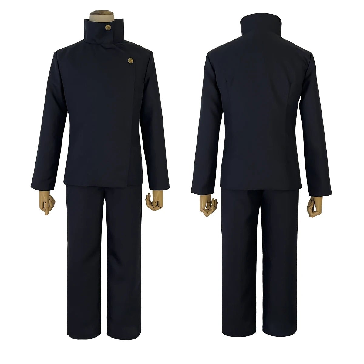 Fantasia de Cosplay Fushiguro Megumi de Jujutsu Kaisen - Uniforme Azul Escuro com Peruca - Estrela Cosplay