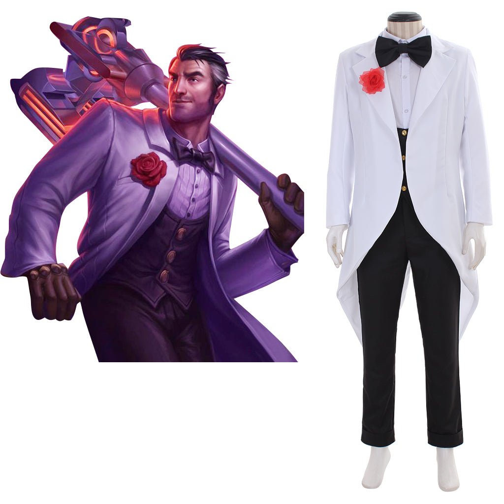 Fantasia de Cosplay de Jayce Debonair de LOL - Uniforme do Defensor do Amanhã - Estrela Cosplay