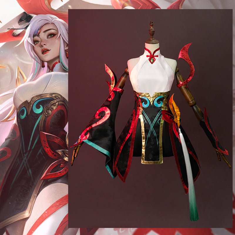 Fantasia de Cosplay LOL Mythmaker Irelia - Traje de Halloween Feminino - Estrela Cosplay