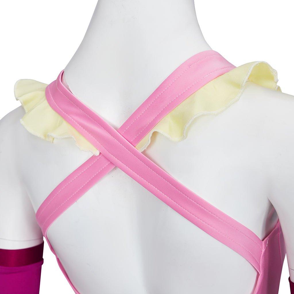 Vestido Rosa Cosplay Anime Me!Me!Me! MeMeMe-chan com Luvas e Meias | Fantasia Halloween para Mulheres e Meninas - Estrela Cosplay