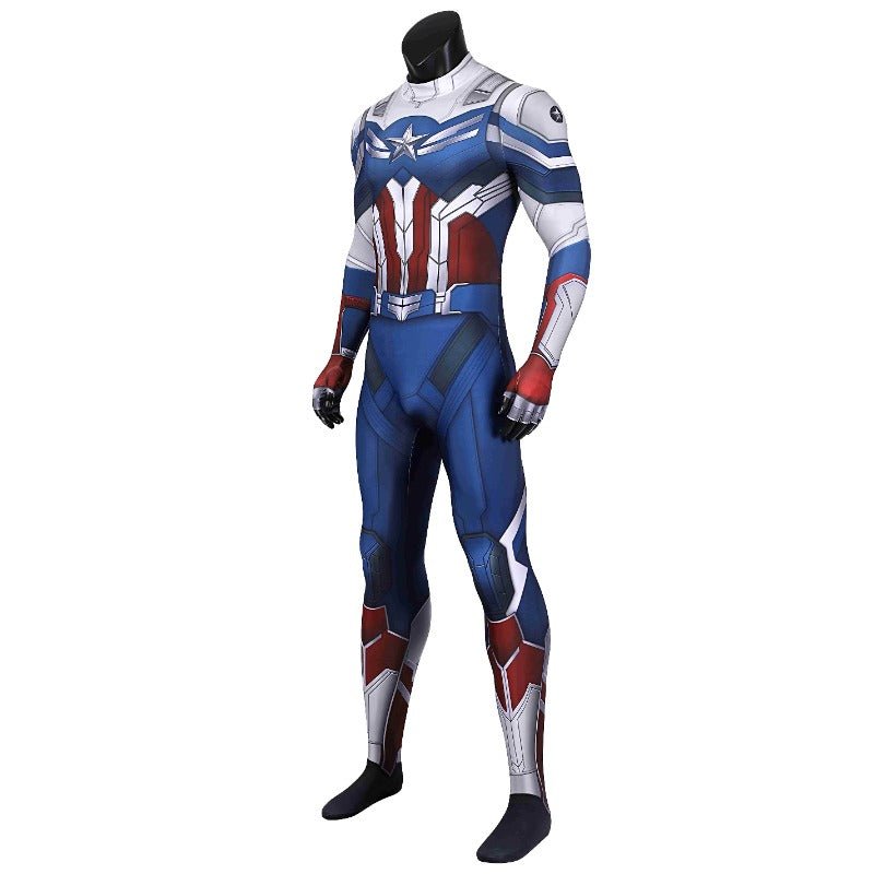 Traje de Cosplay Sam Wilson Impresso em 3D – The Falcon and the Winter Soldier – Fantasia Heroica para Fãs - Estrela Cosplay