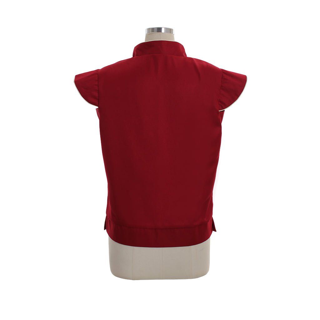 Colete Gótico Renascentista Medieval para Homens – Vestuário de Cosplay Vermelho | Série Medieval Estrela do Cosplay - Estrela Cosplay