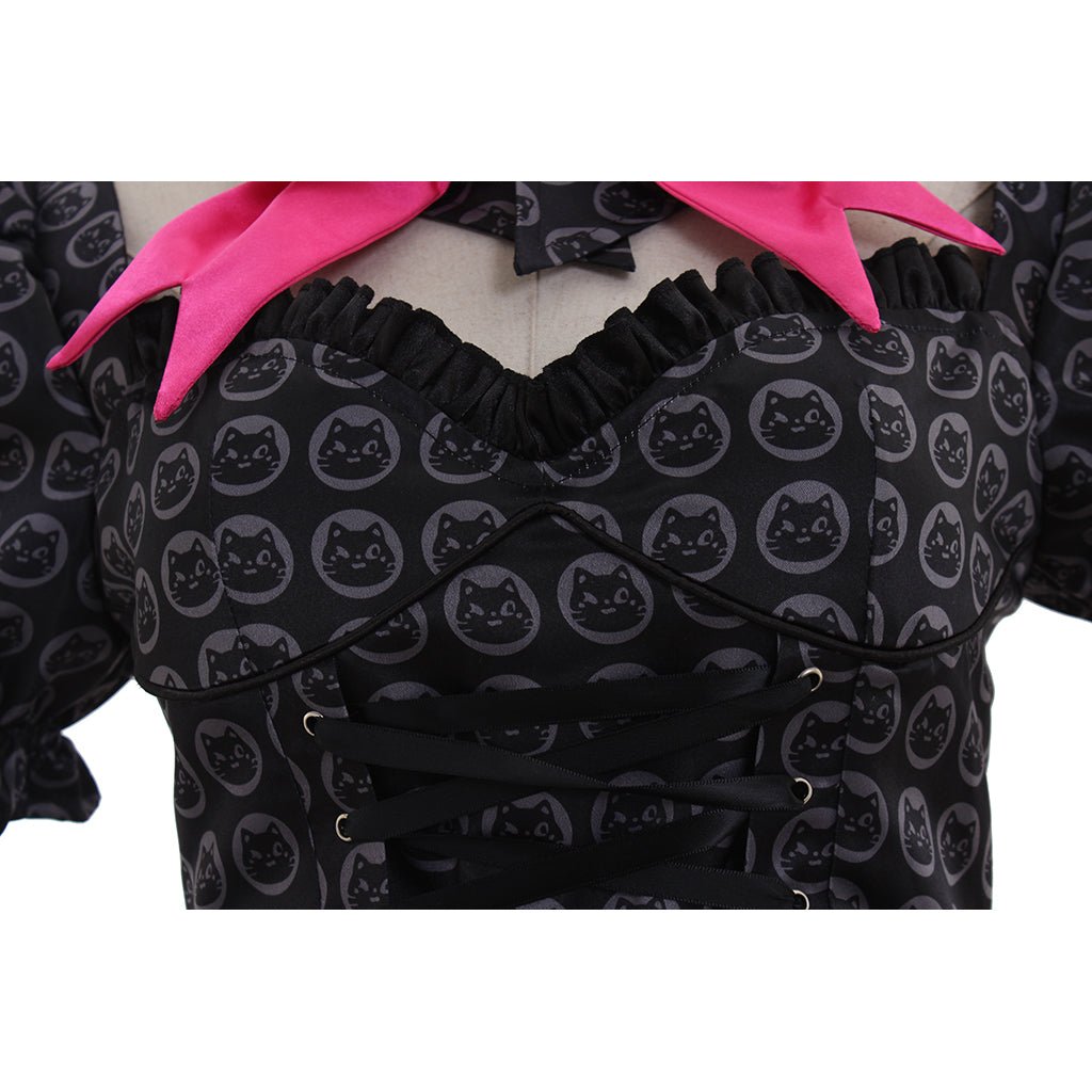 Vestido de Cosplay Hana Song Oficial Preto Overwatch D.Va para Mulheres - Estrela Cosplay