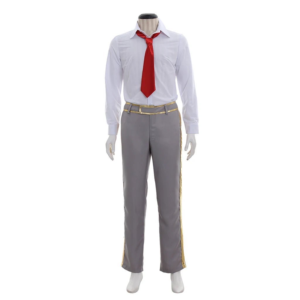 Traje Cosplay Nils do Jogo Campo de Luz para Homens - Casaco Chique, Camisa e Calça - Conjunto Completo para Halloween, Carnaval e Festas Temáticas - Estrela Cosplay
