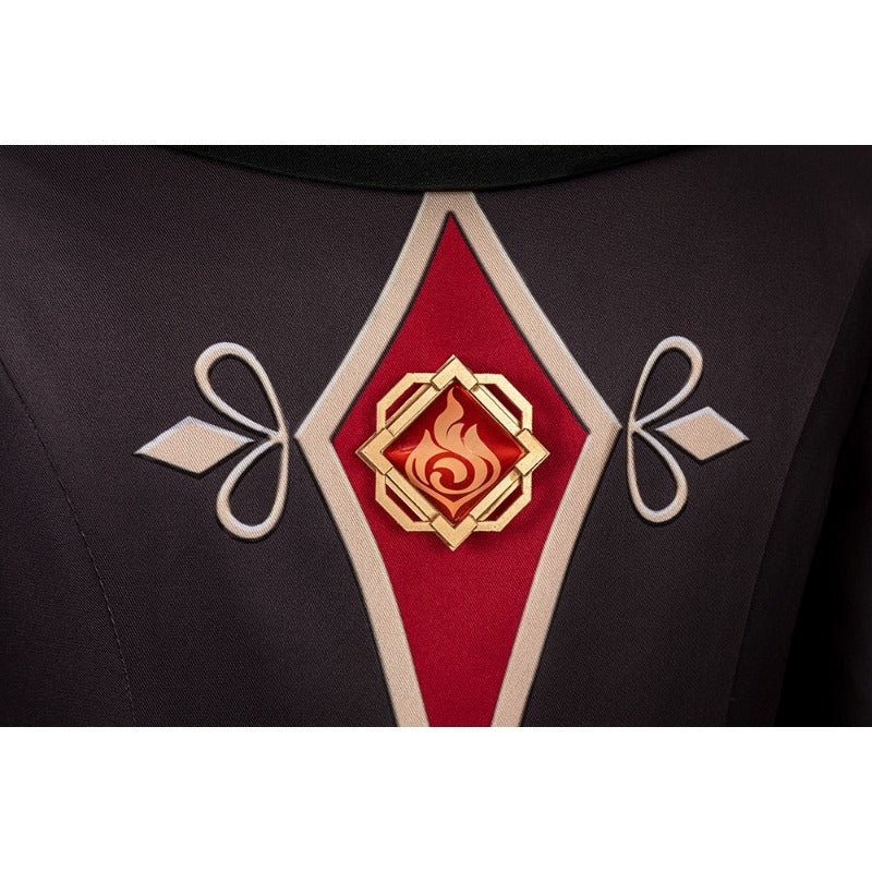 Fantasia de Hutao de Genshin Impact - Traje de Halloween com Chapéu - Estrela Cosplay