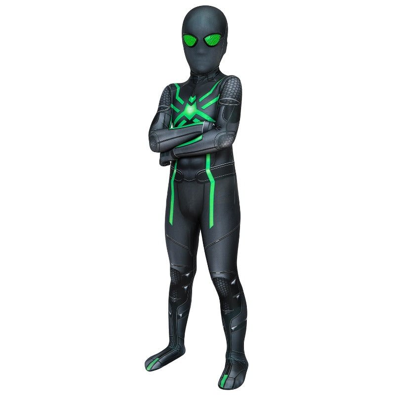 Fantasia Spider-Man Big Time Suit Stealth Cosplay para Crianças - Estrela Cosplay