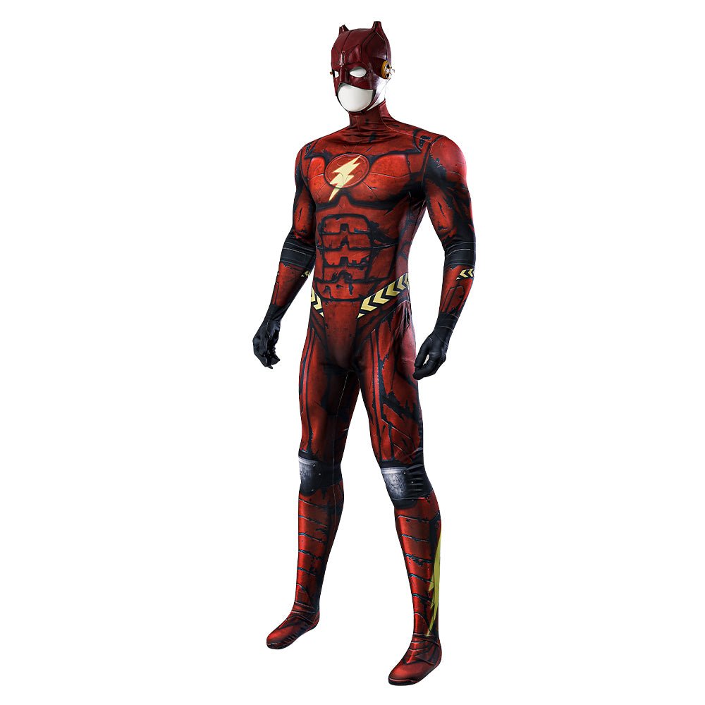 Macaquinho Cosplay The Flash com Capuz - Roupa de Halloween para Homens - Estrela Cosplay