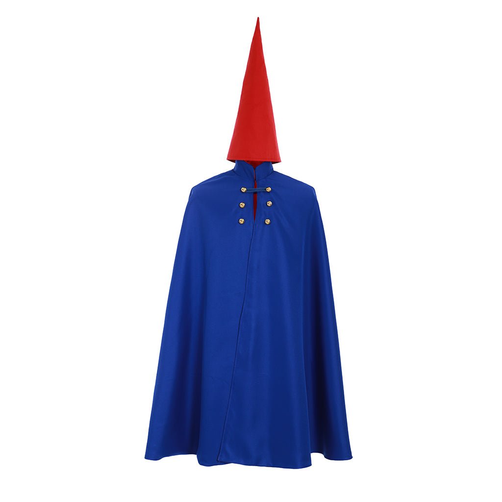 Fantasia de Cosplay Wirt Over The Garden Wall – Capa, Cloak, Uniforme com Chapéu Deluxe - Estrela Cosplay