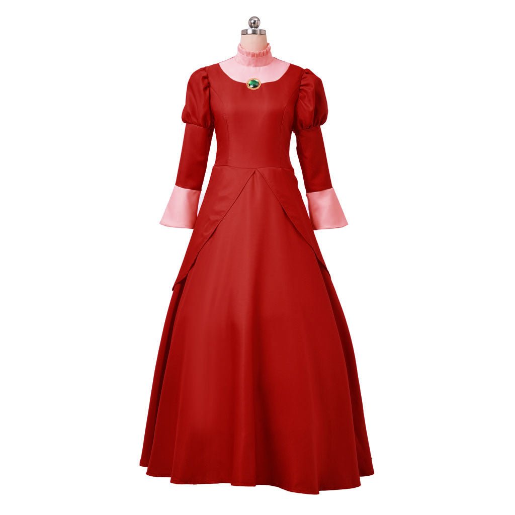 Fantasia Lady Tremaine Cosplay | Vestido Vermelho Rainha para Mulheres | Traje Adulto para Halloween e Eventos Disney - Estrela Cosplay
