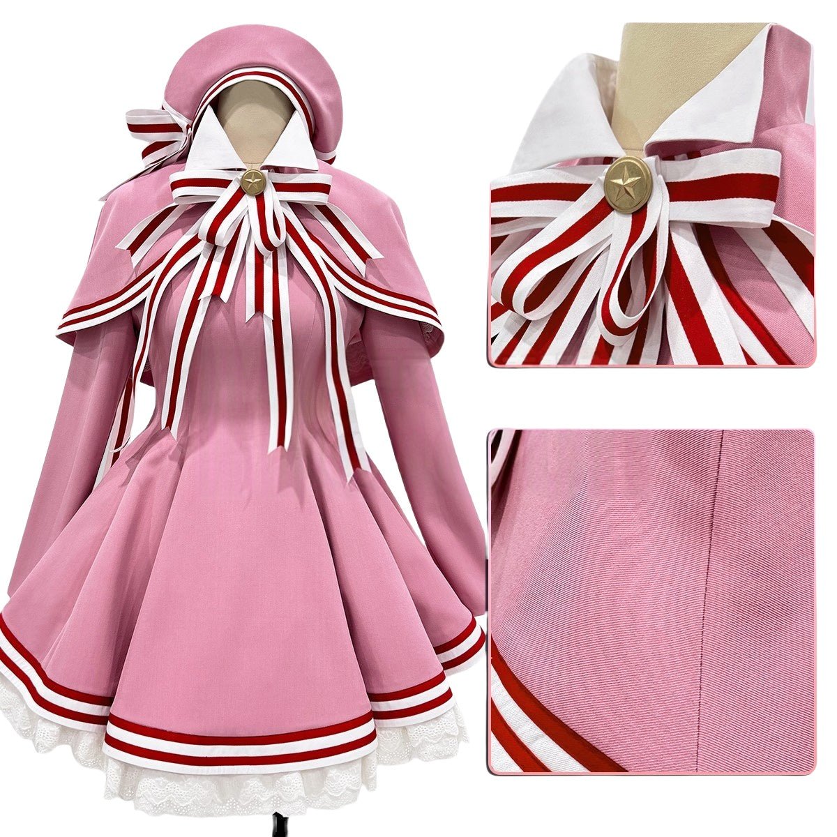 Traje de Cosplay Kinomoto Sakura de Cardcaptor Sakura: Clear Card Arc - Estrela Cosplay