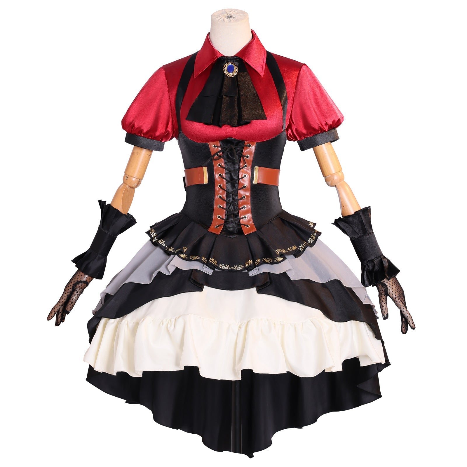 Fantasia de Cosplay Sakiko Toyokawa de BanG Dream! Ave Mujica - Traje Gótico de Anime - Estrela Cosplay