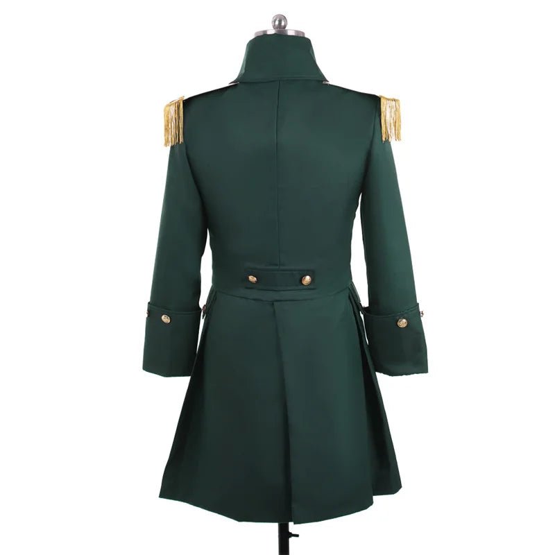Casaco Medieval Steampunk Verde - Traje de Príncipe Nobre Retro | Estrela do Cosplay - Estrela Cosplay