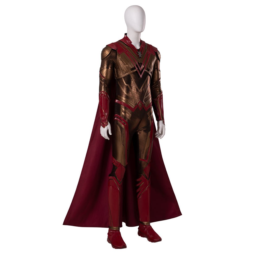 Traje de Cosplay Adam Warlock Guardiões da Galáxia Vol. 3 - Macacão Impresso com Armadura Vermelha para Homens - Estrela Cosplay