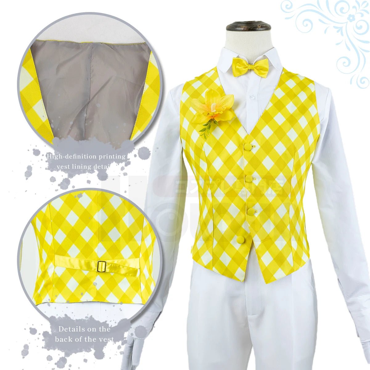 Fantasia de Cosplay Bachira Blue Lock - Tuxedo, Peruca e Acessórios - Estrela Cosplay