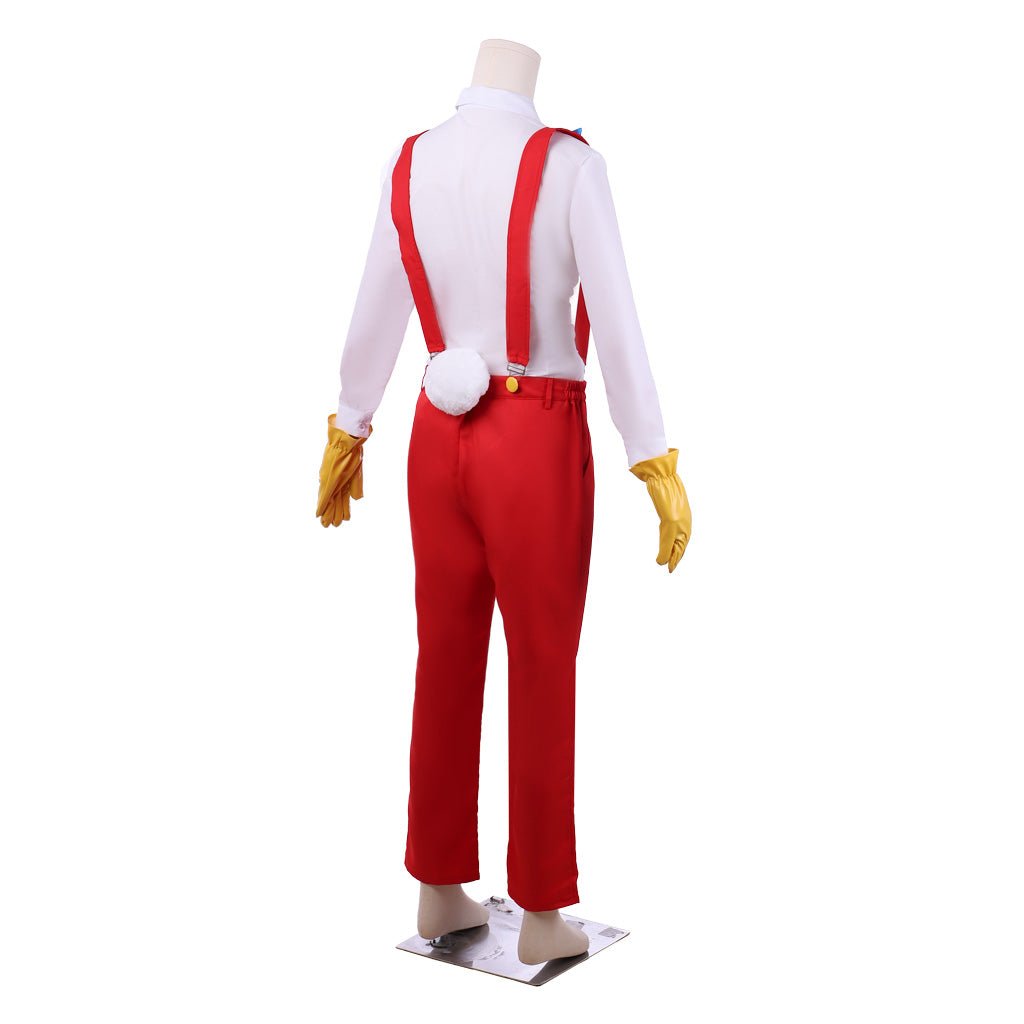Fantasia de Roger Rabbit Adulto - Traje Divertido de Coelho Cartoon - Estrela Cosplay