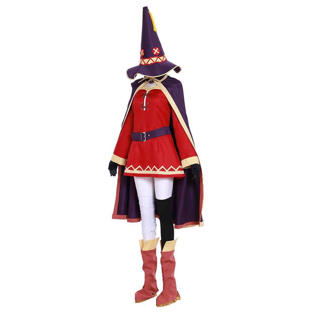 Fantasia de Cosplay Megumin Arquiteta Bruxa Vermelha de KonoSuba para Halloween - Estrela Cosplay