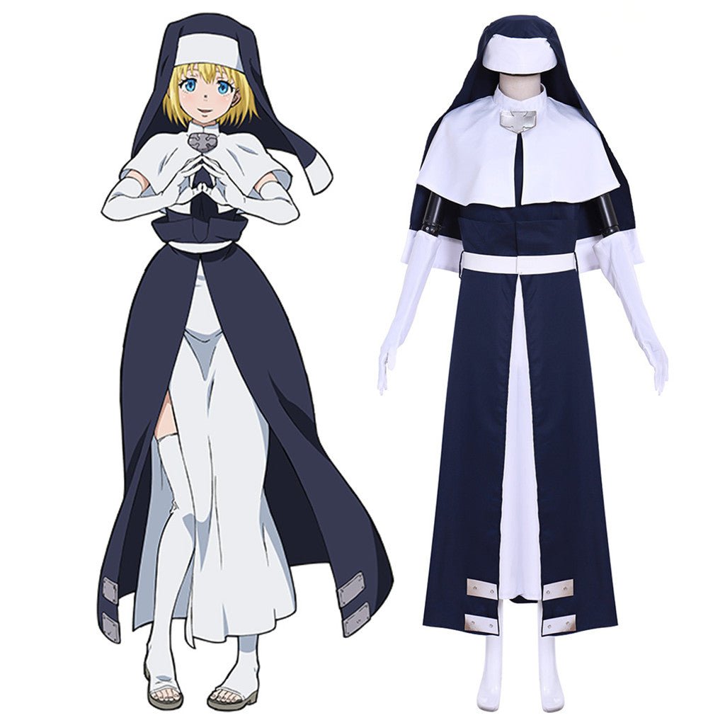 Traje de Cosplay de Iris de Fire Force (Enen no Shouboutai) - Veste de Sacerdote - Estrela Cosplay