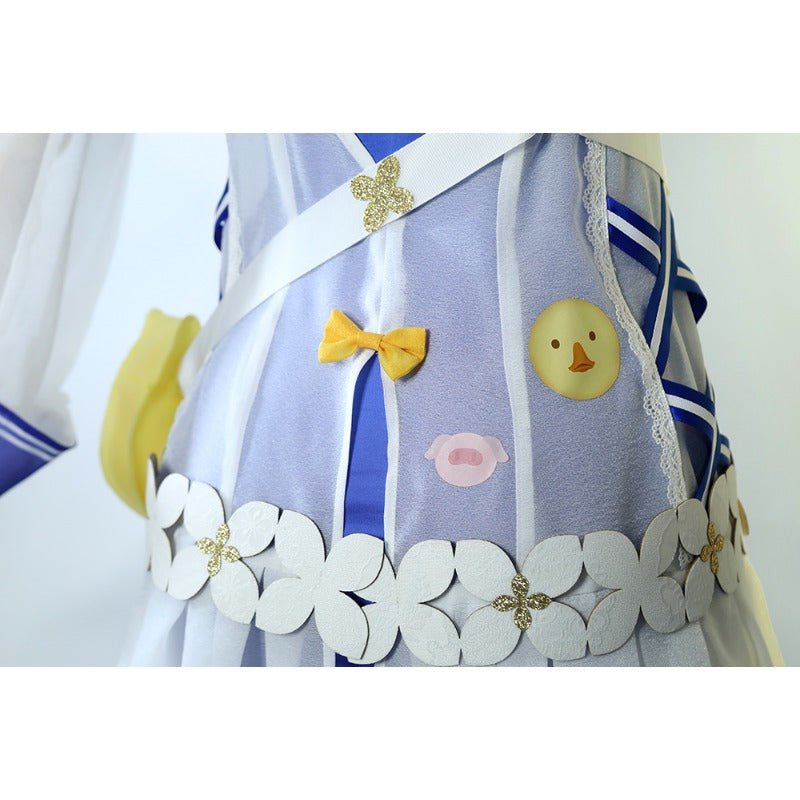 Traje de Cosplay de Banho de Barbara de Genshin Impact com Bolsa para Verão - Estrela Cosplay