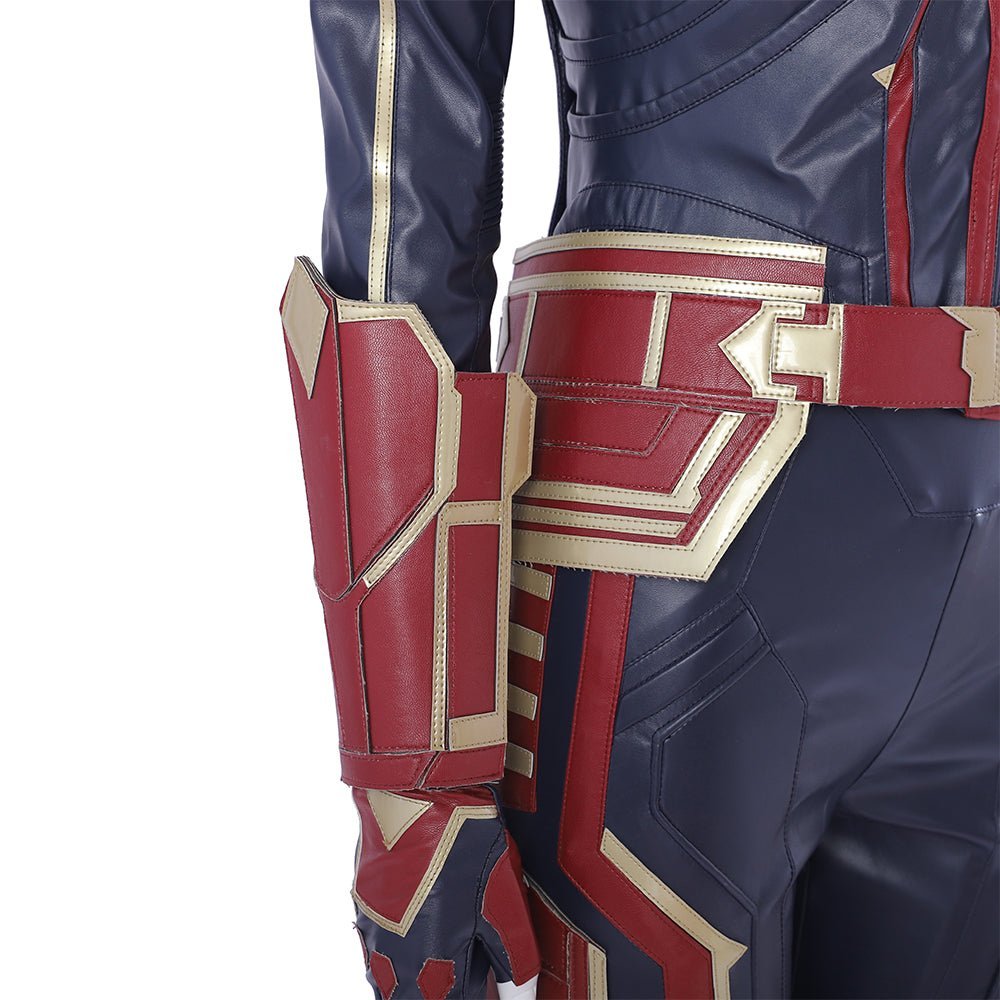 Traje de Cosplay da Capitã Marvel Versão Vermelha - Roupa da Capitã Marvel (Carol Danvers) do Filme - Estrela Cosplay