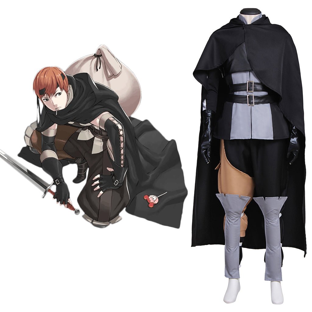 Traje de Cosplay de Gaius - Fire Emblem - Uniforme Punk com Capa - Estrela Cosplay