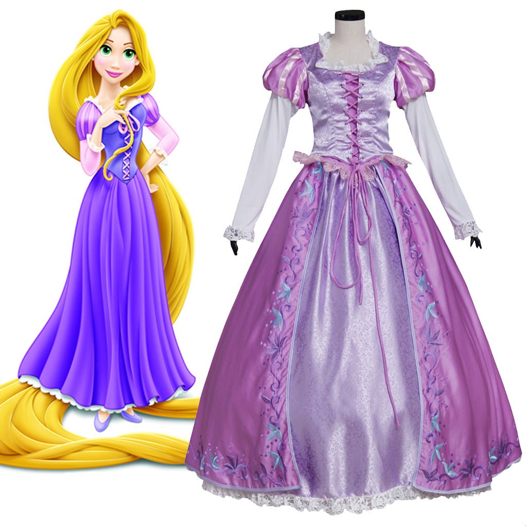 Série de Fantasias Cosplay Disney Enrolados | Rapunzel, Naveen, Mãe Gothel e Mais - Estrela Cosplay