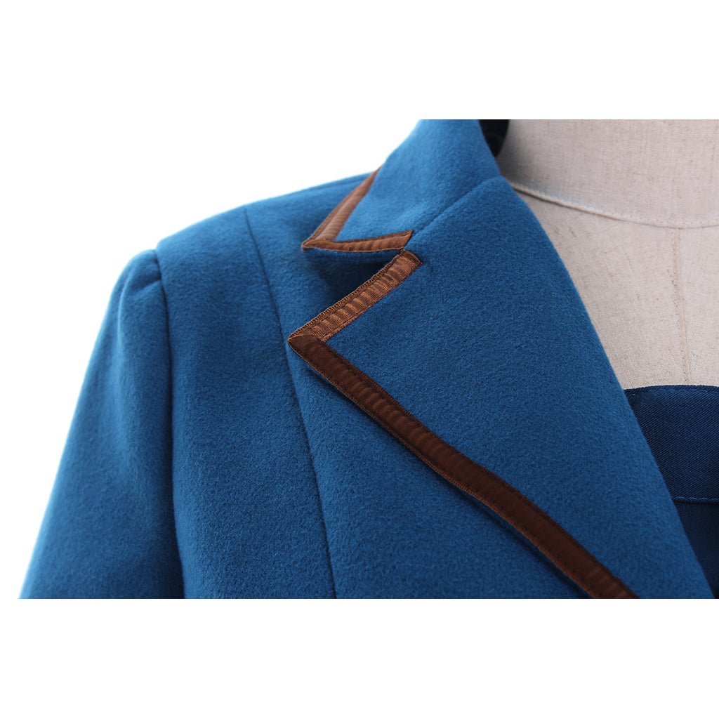 Vestido Casaco Azul para Mulheres Adultas - Fantasia para Carnaval, Halloween e Festas Temáticas - Estrela Cosplay