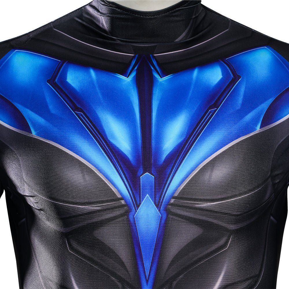 Macaquinho Titan—Nightwing - Traje de Cosplay Premium para Fãs de Teen Titans - Estrela Cosplay