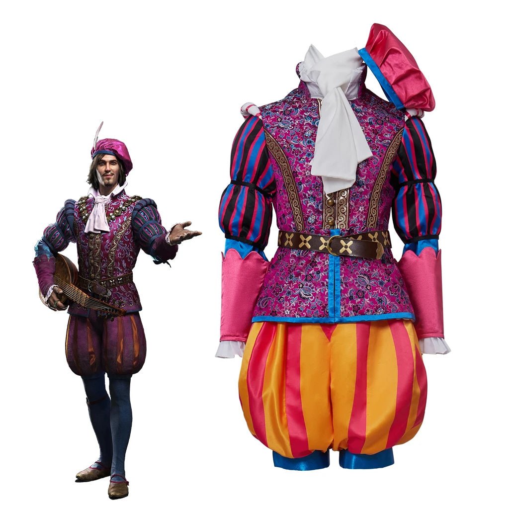 Fantasia Masculina do Jogo Witcher Uniforme de Batalha Chique para Halloween e Carnaval - Estrela Cosplay