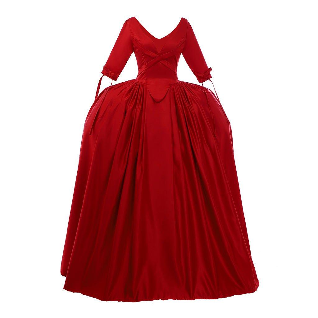 Fantasia Cosplay Vestido Vermelho Claire Outlander | Vestido de Baile Vitoriano | Inspirado no Filme para Halloween e Festas - Estrela Cosplay