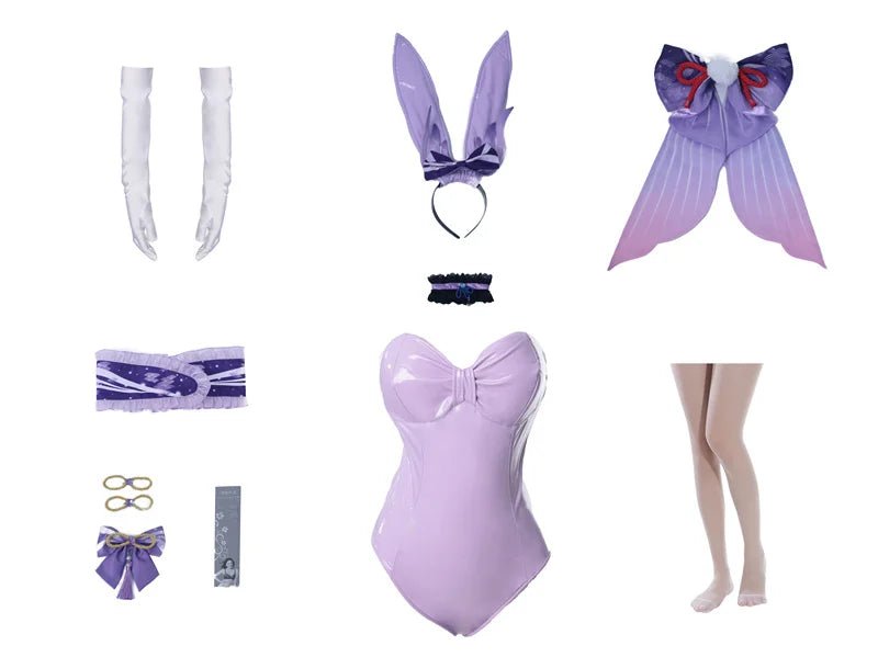 Fantasia Bunny Girl Kokomi Cosplay Genshin Impact - Estilo A e B - Estrela Cosplay