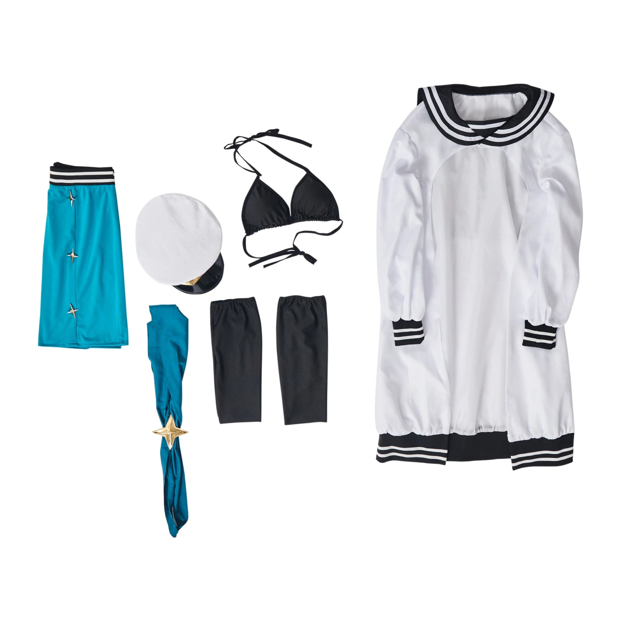 Fantasia de Cosplay Akoya Matama Magical Girl - Conjunto Completo - Estrela Cosplay