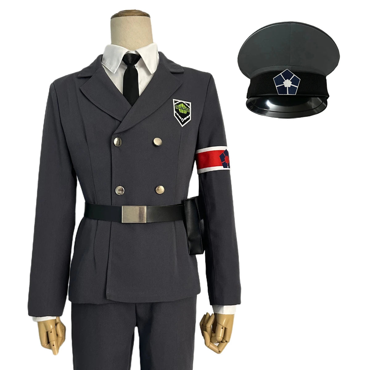 Traje de Cosplay Guarda da Exposição Blue Lock Anime - Rin Itoshi, Isagi, Bachira, Nagi, Chigiri, Reo, Barou, Kunigami com Peruca e Rede de Rosa - Estrela Cosplay