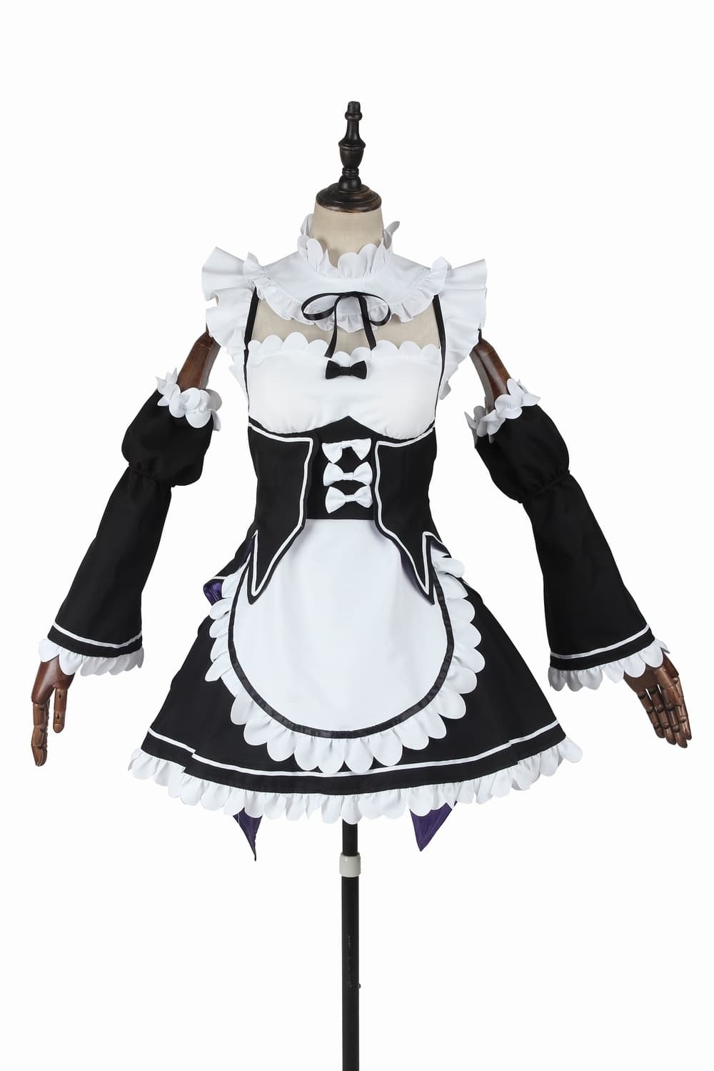 Vestido de Empregada Cosplay de Rem & Ram de Re:Zero - Dresses Anime Kawaii - Estrela Cosplay