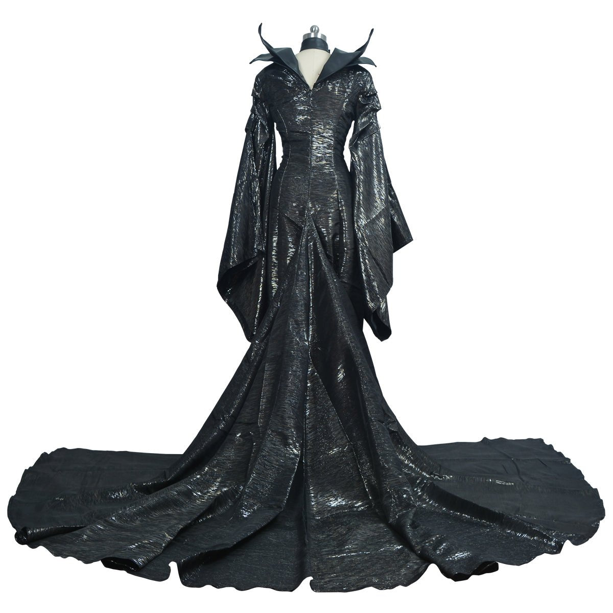 Fantasia de Maleficent da Bela Adormecida - Vestido Longo Elegante para Fãs do Filme - Estrela Cosplay