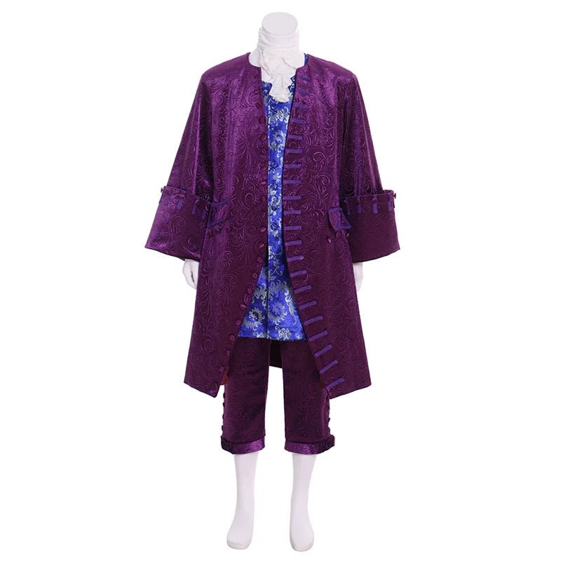 Uniforme de Oficial Pirata Colonial - Traje de Cosplay de Regencia Roxa | Série de Fantasias Medievais para Homens por Estrela do Cosplay - Estrela Cosplay