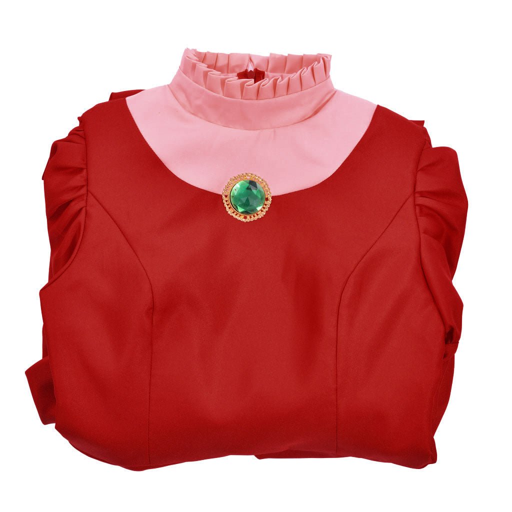 Fantasia Lady Tremaine Cosplay | Vestido Vermelho Rainha para Mulheres | Traje Adulto para Halloween e Eventos Disney - Estrela Cosplay