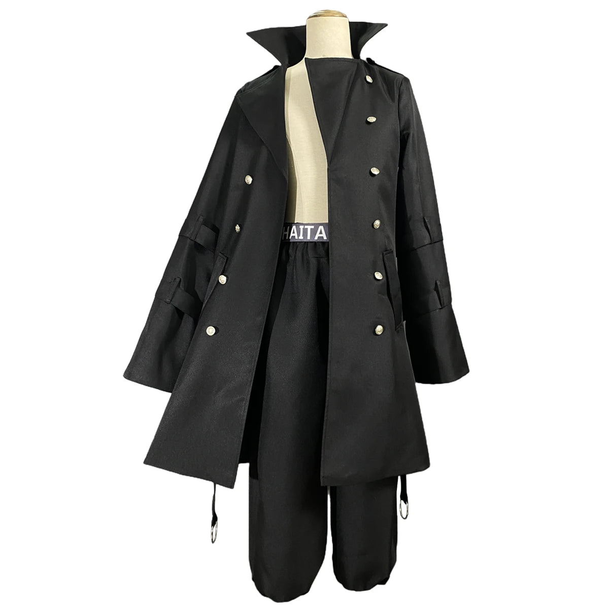 Fantasia de Cosplay Ran Haitani Tokyo Revengers - Casaco Trench Preto para Halloween, Natal e Uso Casual - Estrela Cosplay