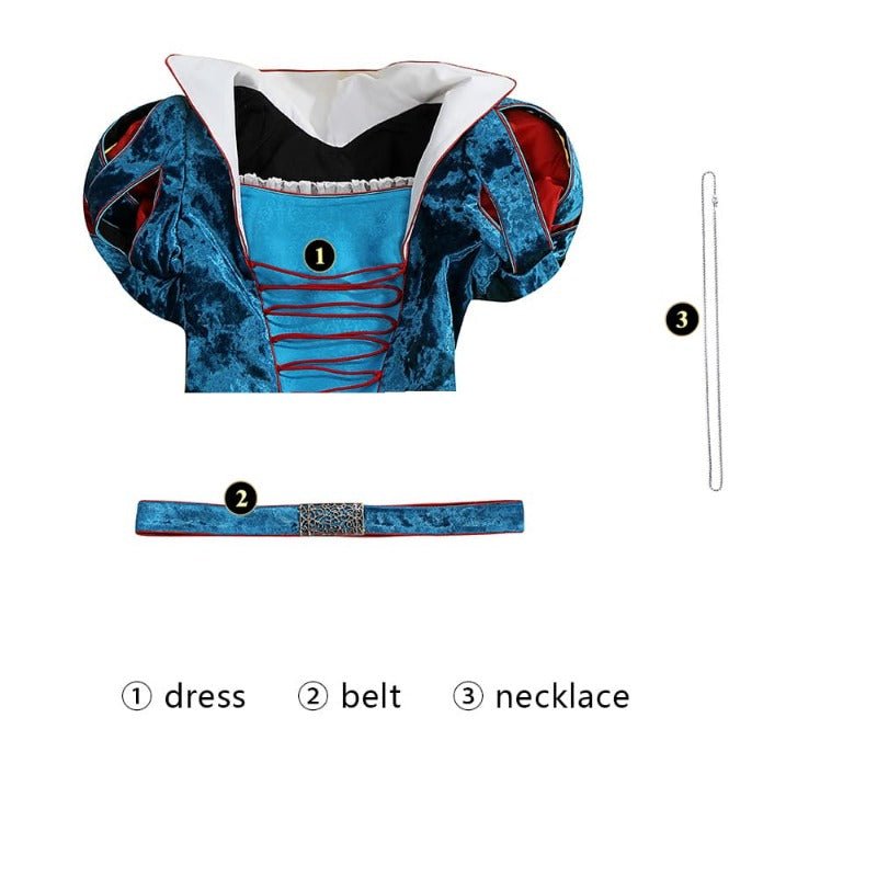 Vestido de Fantasia Branca de Neve 2025 Cosplay para Mulheres - Estrela Cosplay