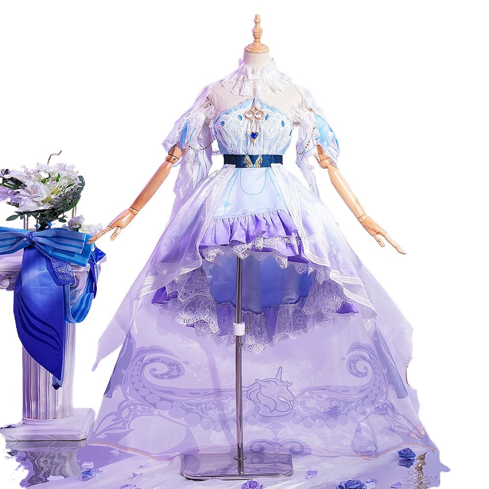 Vestido de Casamento Lolita Da Qiao Novo Estilo Dynasty Warriors Fantasia Cosplay - Estrela Cosplay