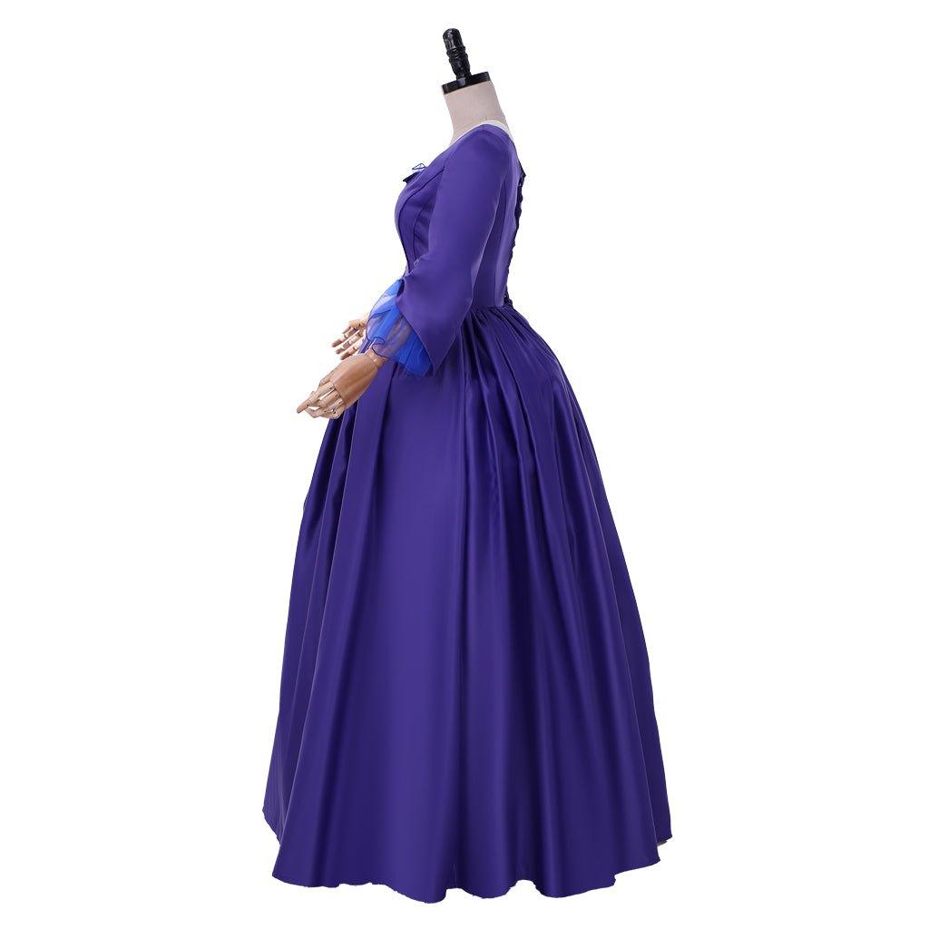 Vestido de Baile Violeta-Azul Claire Outlander | Fantasia Medieval para Halloween - Estrela Cosplay