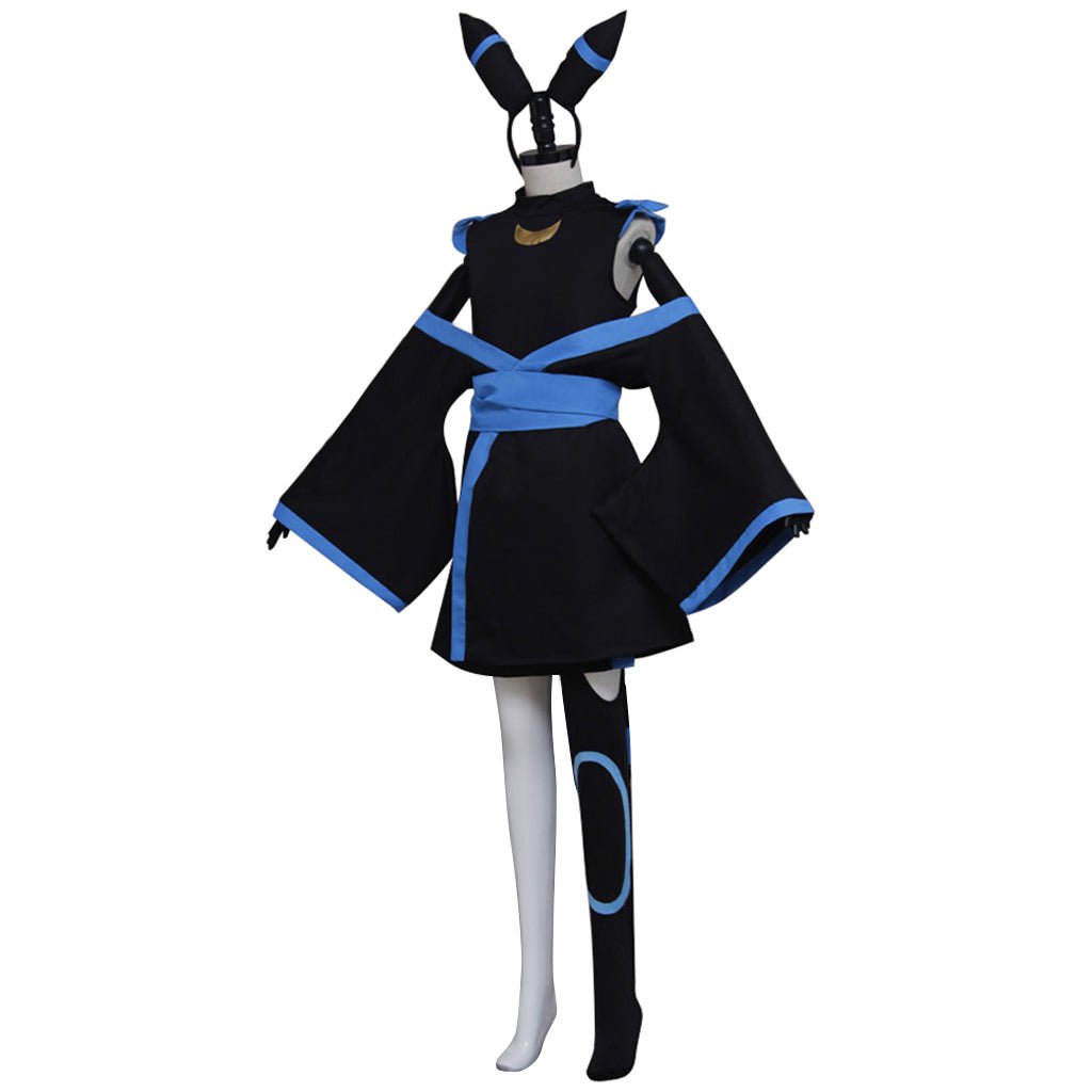Vestido de Cosplay Humano de Umbreon Pokémon - Estrela Cosplay
