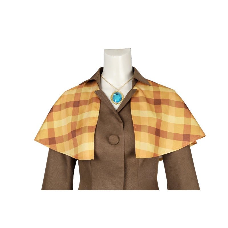 Fantasia de Cosplay Princesa Peach Detective Peach - Casaco, Shorts, Chapéu e Luvas - Estrela Cosplay