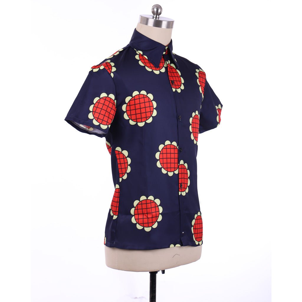 Camisa de Cosplay de Monkey D. Luffy de One Piece com Estampa de Girassol - Estrela Cosplay