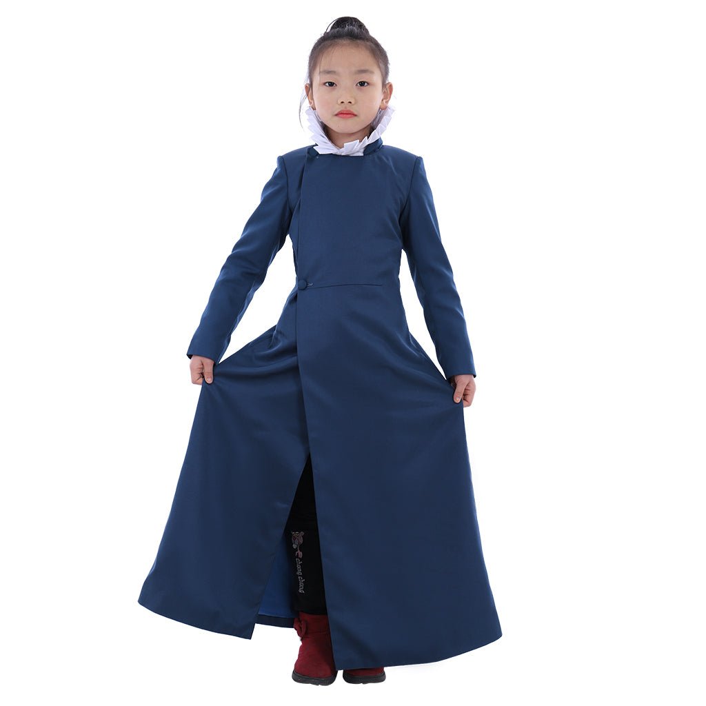 Traje de Cosplay Infantil Azul Puro para Coro - Cassock de Pastor - Vestes Litúrgicas Romanas - Estrela Cosplay